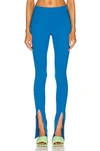 Attico Freja High-rise Techno Crêpe Pants In Turquoise