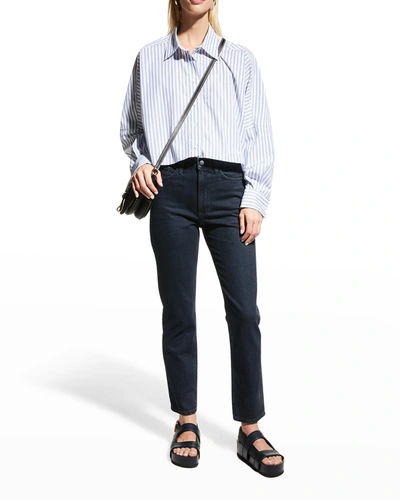 Partow Mika Cropped Straight-leg Jeans In Midnight