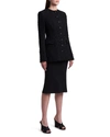 Dolce & Gabbana Single-breasted Tweed Jacket In Black