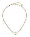 Kendra Scott Emilie Multi-strand Necklace In Plum Opal