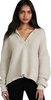 Free People Marlie Pullover In Pebble