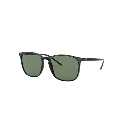 Ray Ban Green Classic Square Unisex Sunglasses Rb4387f 901/71 55 In Black