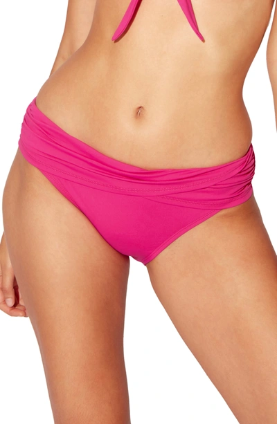 Bleu By Rod Beattie Kore Sarong Hipster Bikini Bottoms In Think Pink