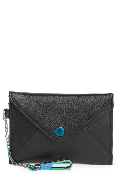 Aimee Kestenberg Ashley Leather Pouch In Black W/ Iridescent