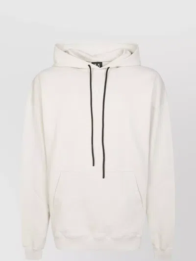 44 For Label Logo Hoodie With Pocket And Drawstring In White