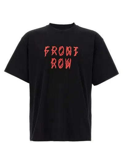 44 LABEL BLACK CREWNECK PRINTED T-SHIRT