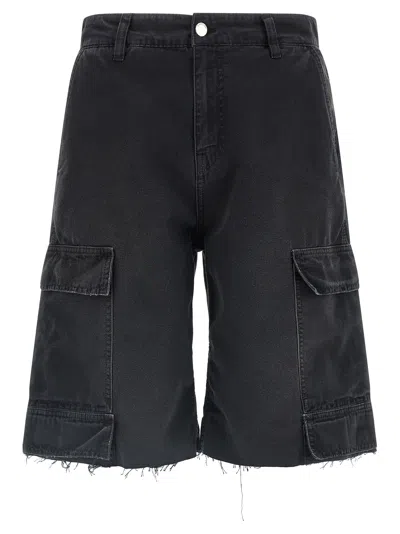 44 Label 'cargo Short ()' Bermuda Shorts In Black