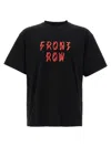 44 Label Black Crewneck Printed T-shirt In Black