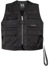 44 Label Group V-neck Sleeveless Vest In Black