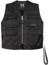 44 Label Group V-neck Sleeveless Vest In Black