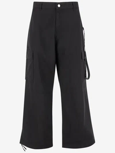 44 Label Group 44 Lizard Cotton Pants In Black