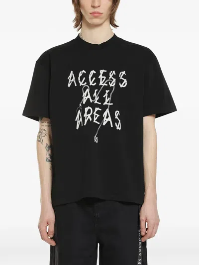 44 Label Group Aaa Graphic-print T-shirt In Black