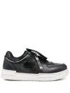 44 Label Group Polyester Sneakers In Black