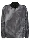 44 Label Group Crinkle Graphic-print Bomber Jacket In Grigio
