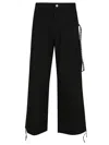 44 Label Group Wide Leg Cargo Trousers With Adjustable Hem