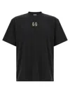 44 Label Group Black Crew Neck T-shirt In Black