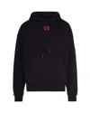 44 Label Group Black Drip Hoodie Sweatshirt In Blue