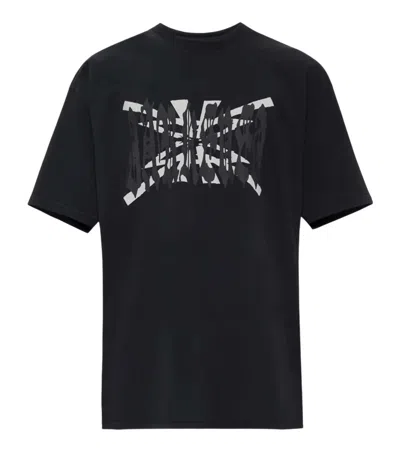 44 Label Group Black Graphic Crew Neck T-shirt