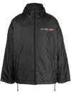 44 Label Group Black Logo Jacket In Black