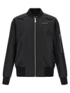 44 Label Group Black Polyamide Men's Bomber In Black