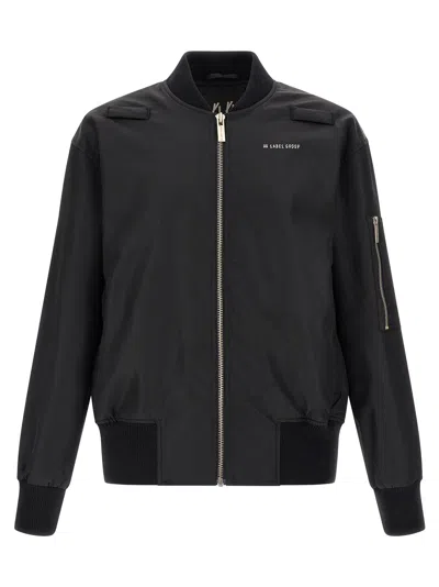 44 Label Group Black Polyamide Men's Bomber
