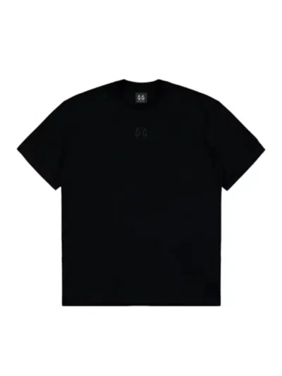 44 LABEL GROUP BLACK PRINTED T-SHIRT