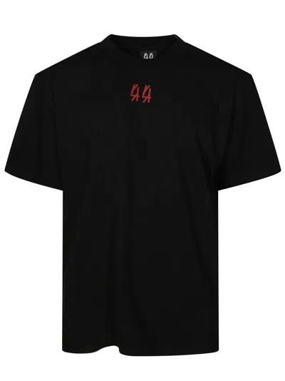 44 Label Group Black Short-sleeve T-shirt With Dripping Red Graphic