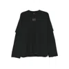 44 Label Group Crew-neck Sweatshirt In Black