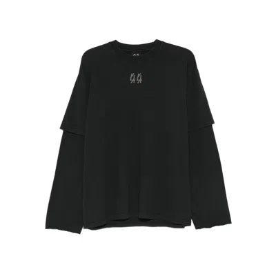 44 LABEL GROUP 44 LABEL GROUP BLACK T-SHIRTS & VESTS - T-SHIRTS MEN