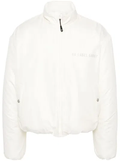 44 Label Group Boo Logo-print Jacket In 中性色