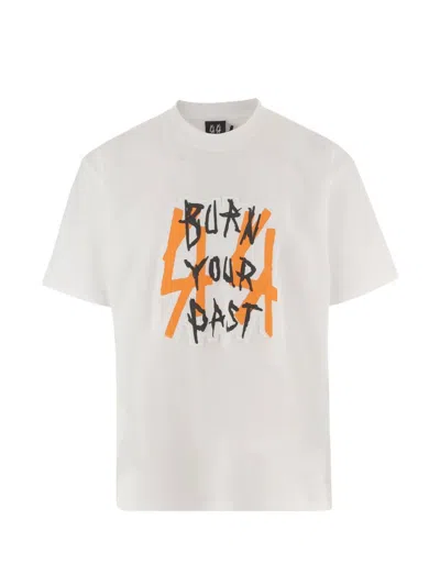 44 Label Group Cotton T Shirt With Logo Print In White
