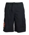 44 Label Group Cargo Bermuda Shorts With Logo In Black