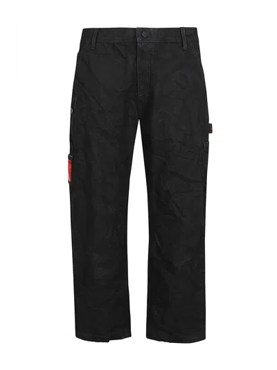 44 Label Group Casual Trousers In Black