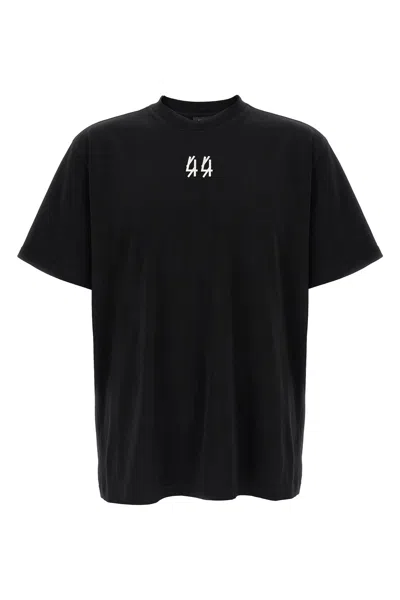 44 Label Group Centipede Printed Crew-neck T-shirt In Black