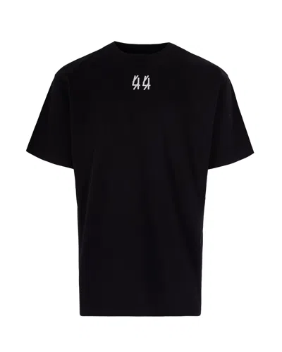 44 Label Group Centipede-print Cotton T-shirt In Black