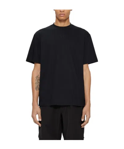 44 Label Group Classic Logo-embroidered Cotton T-shirt In Black