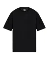 44 Label Group Classic Logo-embroidered Cotton T-shirt In Black