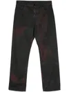 44 Label Group Corrosive 5p Logo-patch Jeans In Black