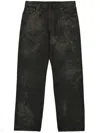 44 Label Group Corrosive 5p Mid Canvas Trousers In Black