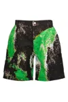 44 Label Group Multicolor Bermuda Shorts In Black