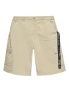 44 Label Group Cotton Bermuda Shorts In Neutrals