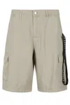 44 Label Group Cotton Bermuda Shorts With Cargo Pockets