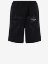 44 Label Group Smoke Bermuda Shorts In Black Cotton