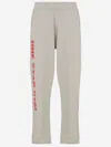 44 Label Group Off White Cotton Gym Jogger Pants In White