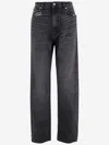44 Label Group Cotton Jeans With Vintage Details In Gray