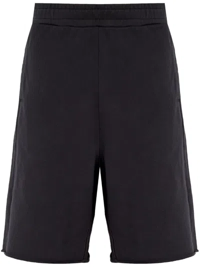 44 Label Group Cotton-jersey Track Shorts In Black