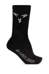 44 Label Group Cotton Socks With Logo In Black