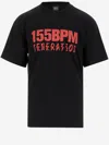 44 Label Group Black T-shirt With Print On The Front And Maxi Slogan Print On The Back In Black