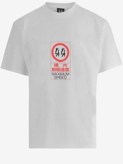 44 Label Group Cotton T Shirt With Logo In White