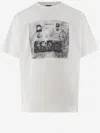 44 Label Group Cotton T-shirt With Print In White